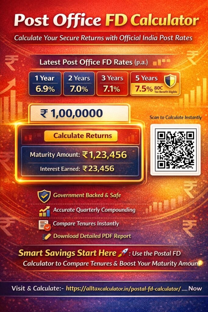 Post Office Fd Form.pdf Postal Fixed Deposit Calculator | Get PO FD Interest rate 26